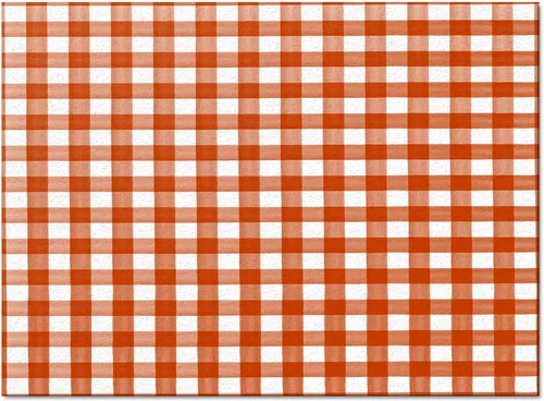 Alfombra de área a cuadros naranja quemado para sala de estar/dormitorio, alfombra de área antideslizante de 2 x 3 pies, alfombra de área de lana