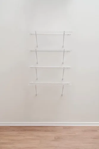 Miniatura 11 de Rubbermaid: kit de estante de lino para montaje directo, longitud de 3 pies, color blanco