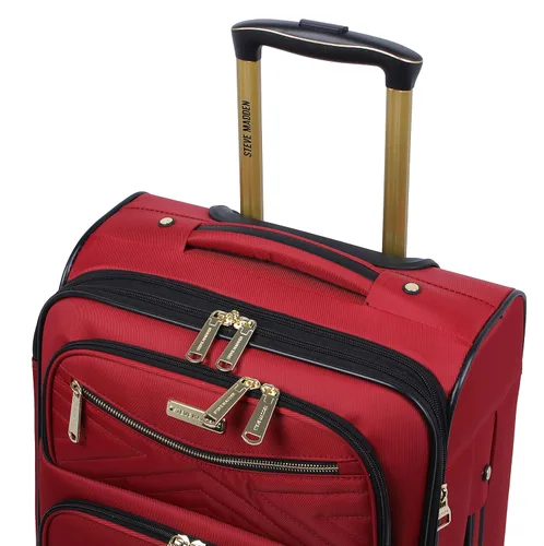 Miniatura 4 de Steve Madden Colección de equipaje de diseñador Maleta ligera y expandible para hombres y mujeres Bolsa de transporte duradera de 20 pulgadas