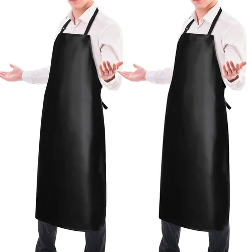Miniatura 8 de Gotega Waterproof Rubber Vinyl Apron Adjustable Dishwasher Apron - Apron for Women Men Heavy Duty Work Apron