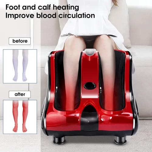 Miniatura 5 de ARLIME Masajeador de pies con calor, máquina de masaje de pies Shiatsu, modos de intensidad de 3 niveles, vibración de amasamiento profundo