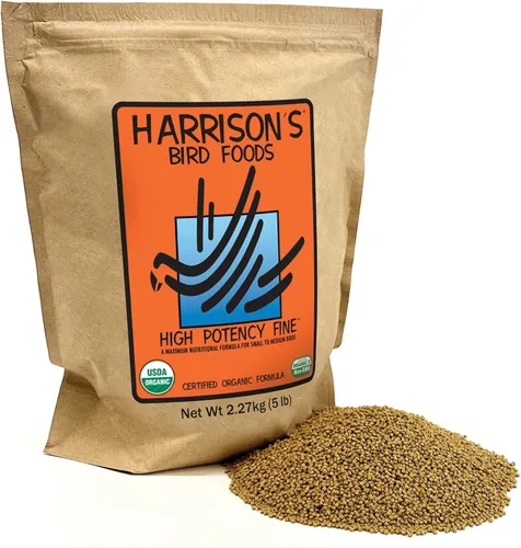 Miniatura 16 de Harrison's Bird Foods Fórmula fina de alta potencia, orgánica certificada, sin OMG para aves pequeñas a medianas, pellets de grado humano para muda