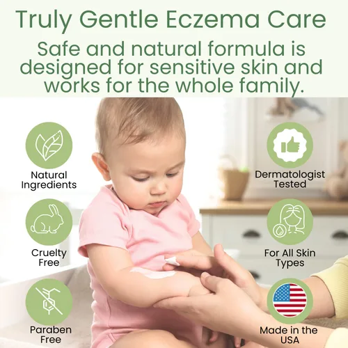 Miniatura 2 de TruKid Gel de baño para niños, sin perfume, cara y cuerpo y manos para pieles delicadas, aceptado por la NEA para eccema, probado por dermatólogos