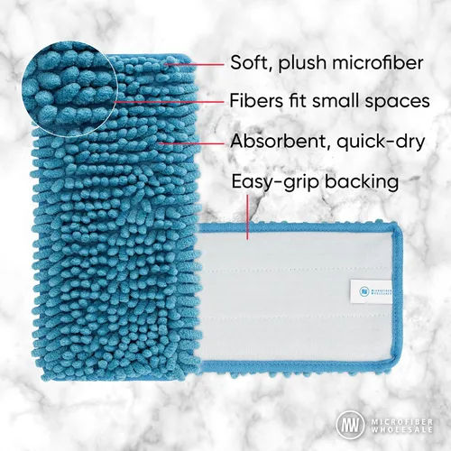 Miniatura 3 de Sistema de trapeador de microfibra Mucho de 10 pulgadas, mopa para limpieza de suelos, mopa de madera dura para pisos de azulejos, laminados