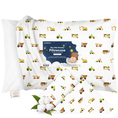 Miniatura 27 de KeaBabies Funda de almohada para niños pequeños de 13 x 18 pulgadas, funda de almohada de algodón orgánico para niños, niñas, funda de algodón suave
