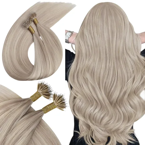 Miniatura 62 de Ugeat - Extensiones de cabello humano con microanillo, 14 pulgadas, extensiones de cabello Remy con microcuentas de 1 gm/hebra, 50 gms, extensiones