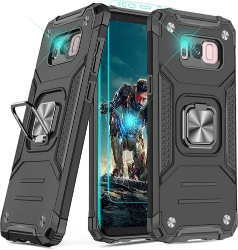 Miniatura 74 de YmhxcY Funda para Galaxy Note 8, funda para Galaxy Note 8 con protector de pantalla curvado 3D, fundas de grado armadura con soporte giratorio