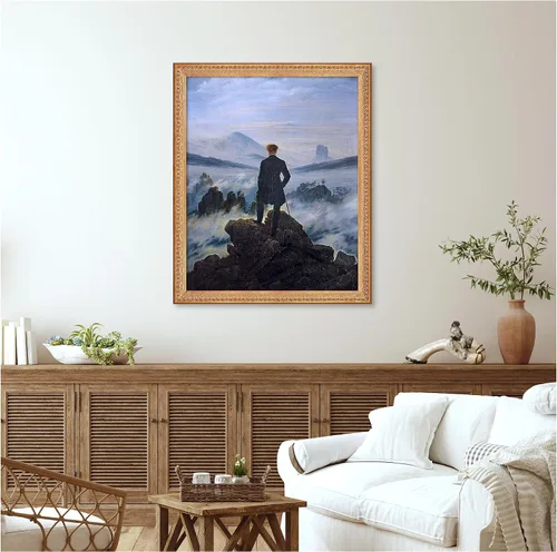 Miniatura 733 de A&T ARTWORK Campo de trigo con cipreses de Van Gogh Las reproducciones de arte clásico mundial, impresiones en lienzo giclée para decoración