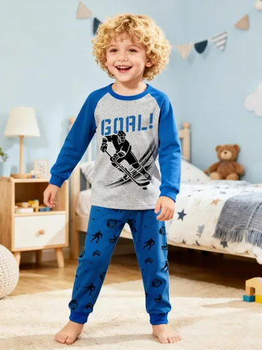 Miniatura 36 de Little Hand Pijamas para niños pequeños, Monster Truck 100% algodón, dinosaurio para niños, 2 piezas, ropa de dormir, conjuntos de ropa de dormir