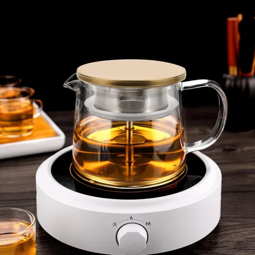 Miniatura 2 de EXCEART Tapa de repuesto de acero inoxidable para jarra de agua para jarra de vidrio, resistente a fugas, accesorio de contenedor de bebidas frías