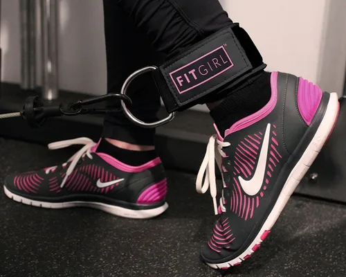 Miniatura 2 de FITGIRL Correa de tobillo para máquina de cable, acolchado de alta calidad y comodidad para máquinas de ejercicio con cable, accesorio de ejercicio