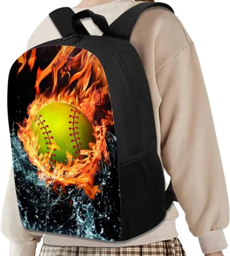 Miniatura 132 de HUGS IDEA Los animales frescos 3D niños escuela libro bolsa niños impresión mochilas, Baloncesto, Moderno