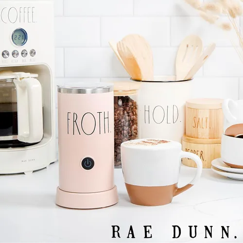 Miniatura 2 de Rae Dunn Espumador de Leche Eléctrico y Vaporizador - Elegante Vaporizador Automático y Espumador de Leche, Calentador de Leche