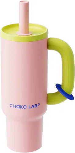 Miniatura 11 de CHAKO LAB BaWang 33oz Insulated Titanium Tumbler with Handle and Straw Premium Matte Finish Leakproof Water Bottle Cup Holder Friendly Travel