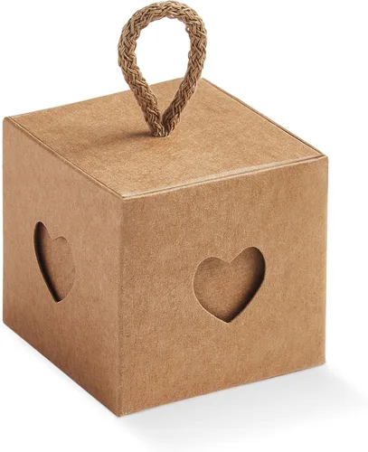Boxes Craftory Paquete de 25 cajas de regalo con asas de cordel (1.96 x 1.96 x 1.96 pulgadas) – Ideal para bodas y despedidas de soltera – La Habana