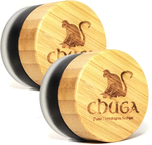 Chuga's Shilajit Shilajit orgánico cosechado 16,000 pies | Probado en laboratorio en Estados Unidos, ácido fúlvico 74+, grado A, refuerzo