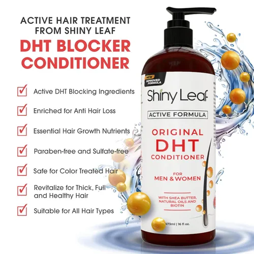 Miniatura 5 de DHT Blocker Champú y acondicionador - Para mujeres y hombres, fabricado en Estados Unidos, tratamiento contra la caída del cabello, con biotina