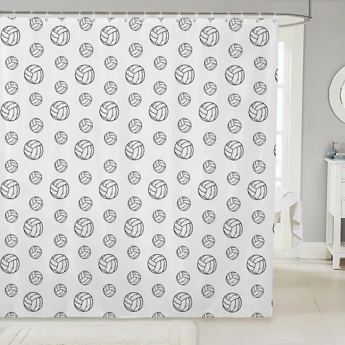 Miniatura 11 de Manfei Cortinas de ducha para niños con lazo de dibujos animados, diseño de mariquita, escarabajo, insecto, niñas, niños, cortinas impermeables