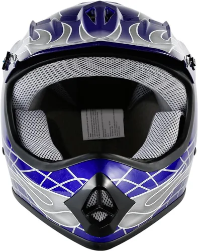 Miniatura 8 de TCT-MT DOT - Casco de motocross para niños y jóvenes, casco de cara completa para motocicleta todoterreno ATV Dirt Bike Motocross casco + guantes +