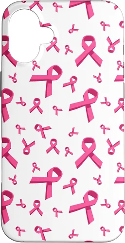 Miniatura 22 de iPhone 13 patrón de cinta rosa concientización del cáncer de mama mujeres caso de apoyo