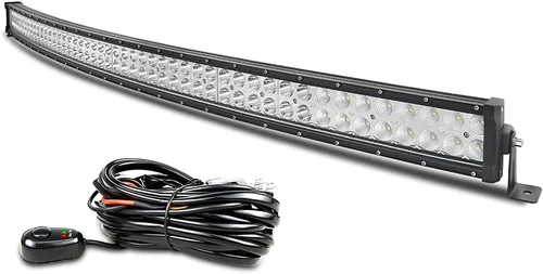 Miniatura 11 de Willpower Barras de luz LED curvadas de 22 pulgadas, 120 W, combo de inundación puntal, barra LED delgada con arnés de cableado, luces LED