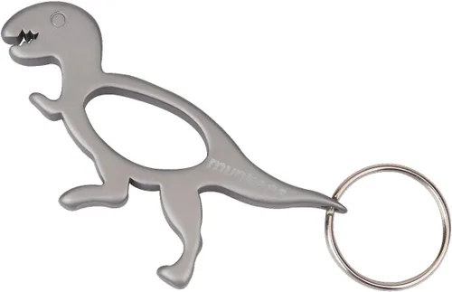 Miniatura 3 de Munkees - Llavero con diseño de dinosaurio para abrebotellas, pequeño bolsillo y abrebotellas de vino, mini llaveros de paleontología, llavero