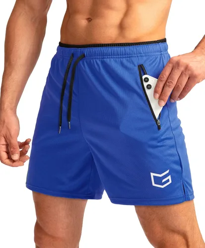 Miniatura 28 de G Gradual Pantalones cortos de correr para hombre con bolsillos con cremallera, secado rápido, gimnasio, atletismo, entrenamiento, pantalones cortos