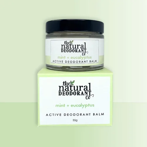 Miniatura 5 de The Natural Deodorant Co, Bálsamo desodorante activo menta y eucalipto 1.94 oz, sin aluminio, sin plástico, extra fuerte