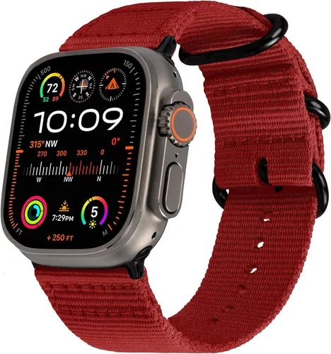 Miniatura 16 de Carterjett - Correa para Apple Watch 1.732 pulgadas, 1.654 pulgadas, 1.575 pulgadas, 1.496 pulgadas, nailon NATO, correas iWatch, mujeres y hombres