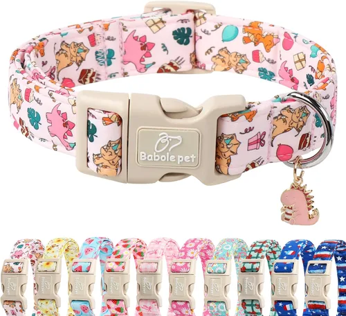 Miniatura 30 de Collar de otoño para perro, lindo collar de cachorro con hojas de otoño, ligero, cómodo, ajustable, para mascotas pequeñas, medianas y grandes