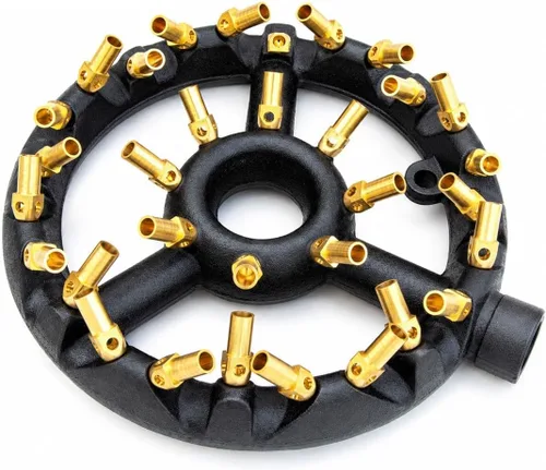 Miniatura 10 de Wok chino rango 23 puntas Jet Burner, puntas de cobre, cuerpo de hierro fundido, gas natural WR-JBR23NG