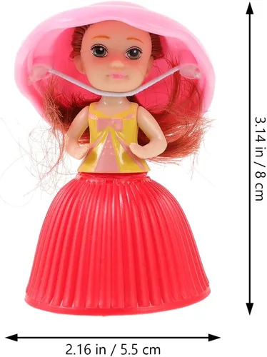 Miniatura 2 de 3 piezas de mini hermoso juguete de muñeca de pastel, sorpresa de magdalena princesa, juguetes para niños, divertido juego de regalo para niñas de 3