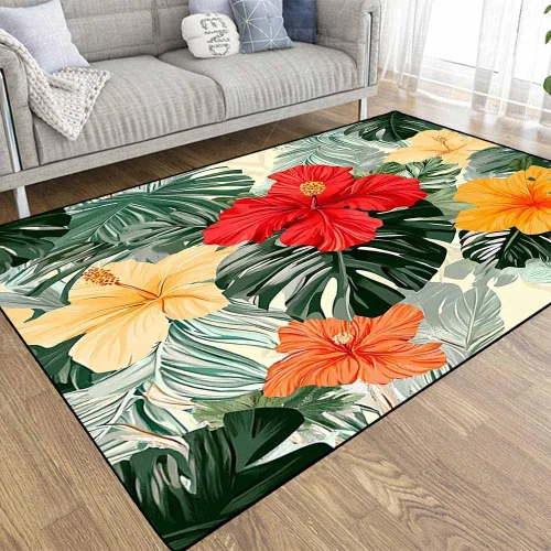 Miniatura 29 de TOMWISH - Alfombra abstracta pintada a mano en blanco y negro con pintura dorada, sala de estar, dormitorio, decoración de suelo, alfombra