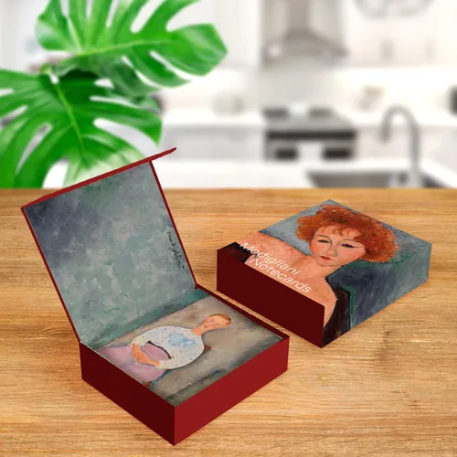 Miniatura 8 de RainCaper Fine Art - Tarjetas de felicitación de papel de 5 x 7 pulgadas con sobres decorativos, caja de regalo, juego de 16 cartulina de 300 GSM