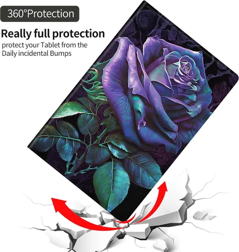 Miniatura 5 de Funda protectora para Samsung Galaxy Tab A de 8.0 pulgadas 2017, piel sintética a prueba de golpes, funda protectora para Samsung Tab A 8.0 pulgadas