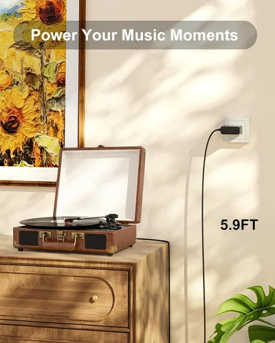 Miniatura 2 de VHBW Adaptador de 5 V CA/CC para Victrola Journey Reproductor de discos portátil de maleta VSC-550BT - Compatible con FJ-SW0501500DU - Pieza
