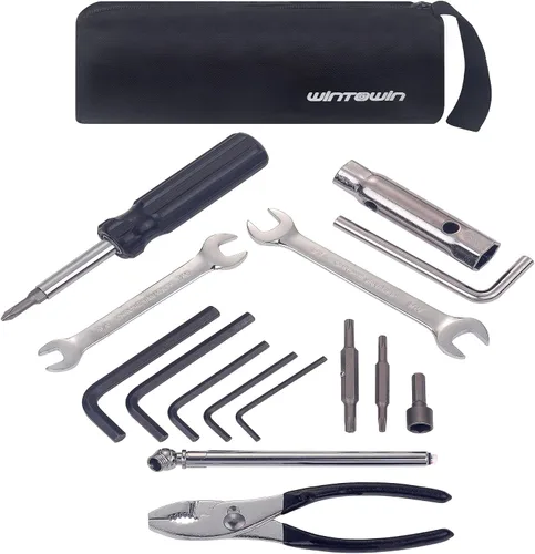 Miniatura 5 de Kit de herramientas de reparación de motocicleta para motocicletas Harley Davidsons, juego de herramientas básicas de reparación de bicicletas, kit