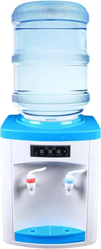 Miniatura 10 de Top Loading - Dispensador de enfriador de agua para encimera, agua caliente y fría, dispensador de agua eléctrico independiente de 550 W con cable