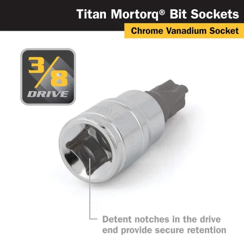 Miniatura 2 de Titan 68964 3/8-Inch Drive x MTS-4 Mortorq Bit Socket