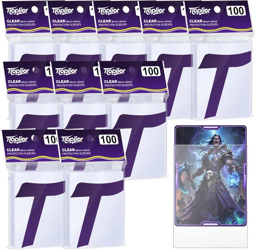 Miniatura 28 de Fundas para Cartas Coleccionables de Ajuste Perfecto, Fundas Mate TCG, Protector de Tarjetas Deportivas Suave para Tarjeta Fotográfica, Fácil