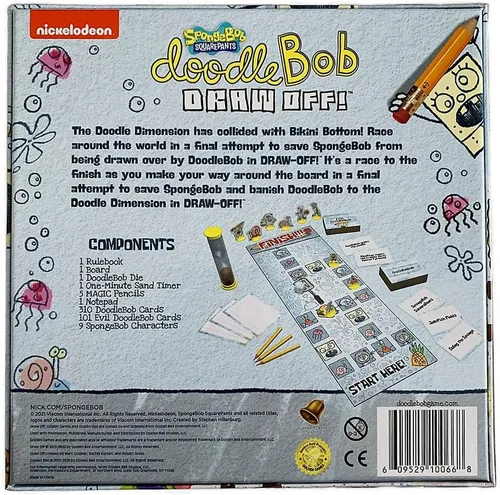 Miniatura 3 de Nickelodeon Bob Esponja Doodlebob Juego de mesa