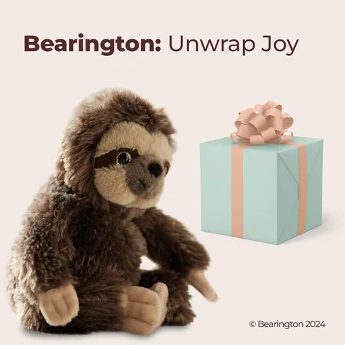 Miniatura 5 de Bearington Perezoso de Peluche Animal de Peluche Perezoso Juguete de Peluche Peluches de la Selva para Adolescentes, Niños, Chicos y Chicas
