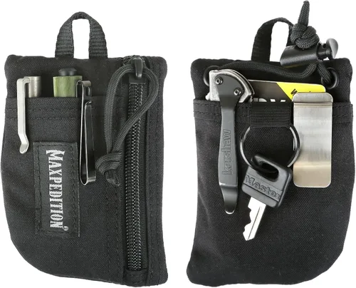 MAXPEDITION Organizador de Bolsillo Platy, Bolsa de Herramientas EDC Duradera para Hombres, Cartera de Cuello con Cordón Paracord, Sostiene