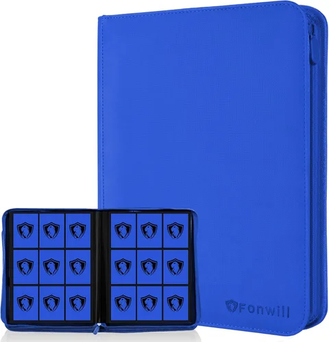 Miniatura 29 de Carpeta de tarjetas coleccionables de 9 bolsillos, libro de tarjetas premium para 360 tarjetas, álbum de tarjetas resistente para tarjetas
