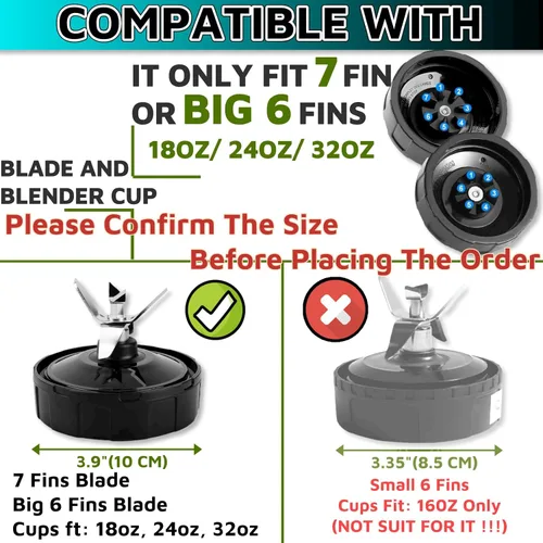 Miniatura 3 de Paquete de 6 juntas de goma de repuesto de 3.94 pulgadas para licuadora Nutri Ninja, piezas de repuesto para Ninja Auto-iQ Pro Extractor BL456-30