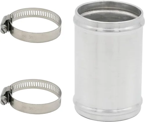 Miniatura 9 de 102 mm (4"), diámetro exterior, longitud de 76 mm (3"), tubo conector de unión de manguera de aleación de aluminio 6061 de 4 pulgadas, tubo conector