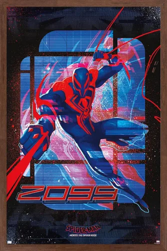 Miniatura 7 de Marvel Spider-Man: Across the Spider-Verse - Póster de pared de Spider-Man 2099, 34 pulgadas de largo x 22.4 pulgadas de ancho, versión premium sin