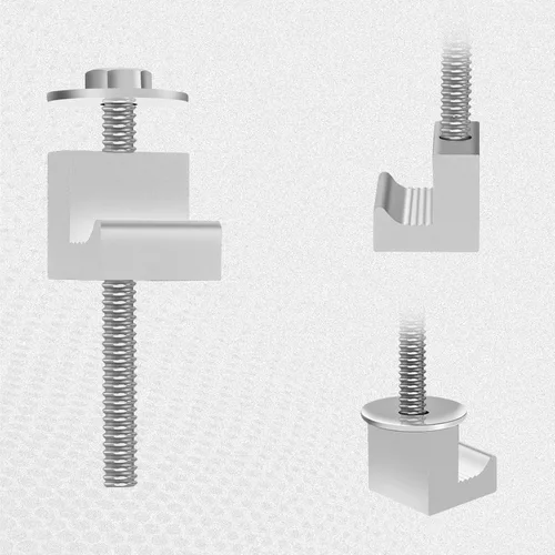 Miniatura 6 de Juego de 4 kits de montaje universal para caja de herramientas de camión sin necesidad de perforación, aleación de aluminio que conecta firmemente
