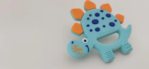 Miniatura 9 de Bebe Mondo Juguetes de dentición de dinosaurio para bebés de 3 a 6 a 12 meses, mordedores para bebés de 0 a 3 a 6 a 12 meses para aliviar
