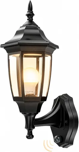 EMART Aplique de Porche para Exteriores de Anochecer a Amanecer, Accesorios de Luz Exteriores LED Impermeables, Manejo Especial de Material de